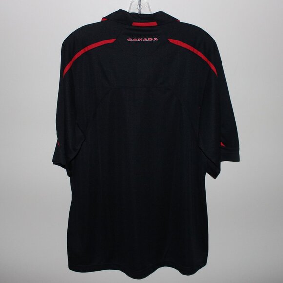 3/$188❤️vintage 2008 Nike FIT DRY Team Canada Hockey official polo shirt - Picture 11 of 11